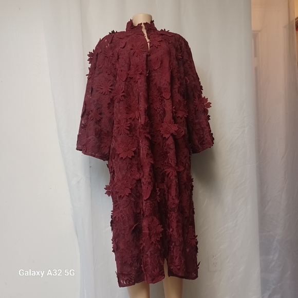 marie by victoria dunn Dresses & Skirts - Marie  by Victoria dunn Dress Deep Red Lace And Size XL